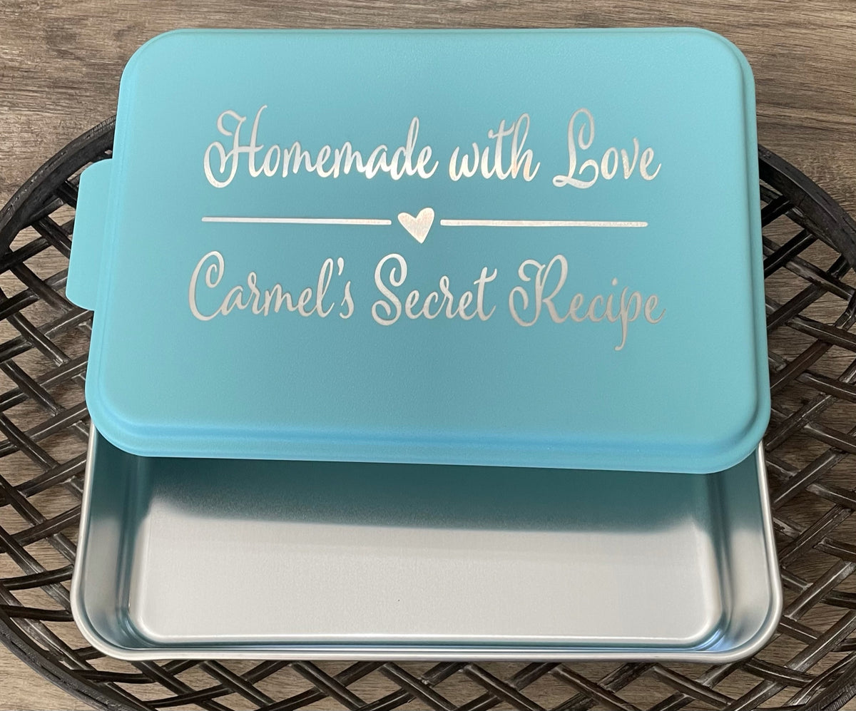 Baked With Love  Personalized Cake Pan - Etchey