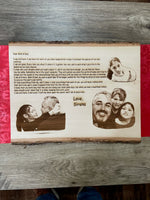 Custom Laser Engraved Wood Photograph-Wedding-Love